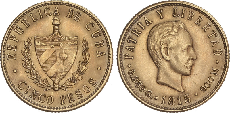 World Coins
5 Pesos. 1915. 8,34 grs. AU. José Martí. Fr-4; KM-19. MBC+.