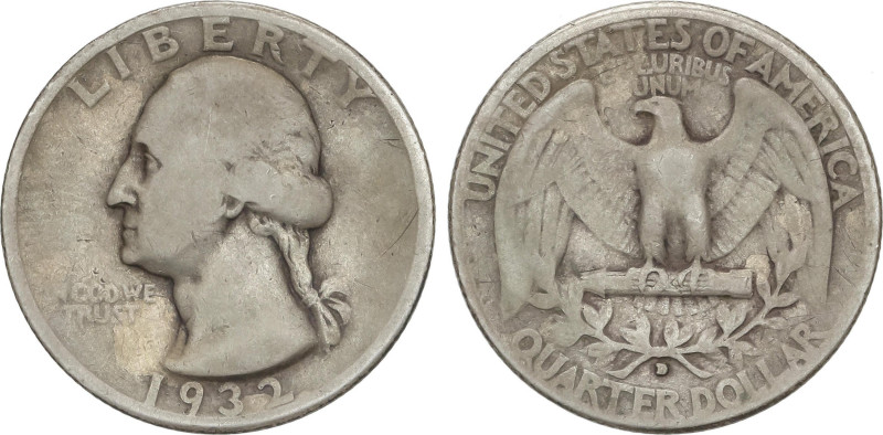 World Coins
1/4 Dollar. 1932-D. DENVER. 6,18 grs. AR. Washington Head. ESCASA. ...