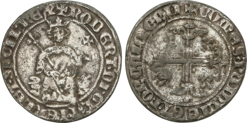 World Coins
Carlin d´ Argent. (1309-1343). ROBERT D´ANJOU. 3,11 grs. AR. Poey d...