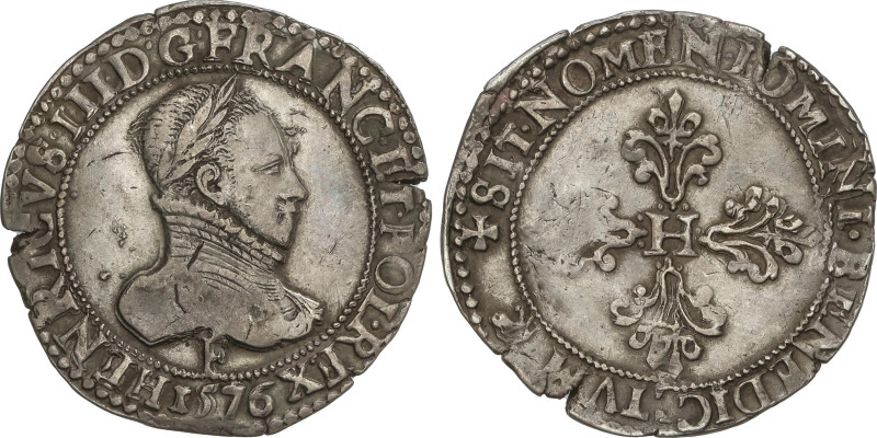 World Coins
Franc d´argent. 1576-F. HENRI III. ANGERS. Anv.: HENRICVS. III. D. ...