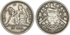 World Coins
1 Real. 1890/8. 3,06 grs. KM-153a.2. MBC+.