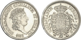 World Coins
Carlino de 10 Grana. 1818. FERNANDO I de DOS SICILIAS. NÁPOLES. 2,3 grs. AR. (Rayas de ajuste en anverso). ESCASA. Vti-242; MIR-465. MBC+...