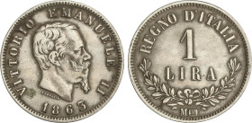 World Coins
1 Lira. 1863. VICTORIO EMANUELLE II. 4,95 grs. ESCASA. KM-15.1. MBC.