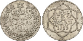 World Coins
Rial (10 Dirhams). 1329 d.H (1911). ABD AL-HAFIZ. 24,86 grs. AR. Y-25. EBC.