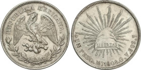 World Coins
1 Peso. 1908. MÉXICO. G.V. 26,93 grs. AR. (Rayitas de limpieza). KM-409.2. EBC-.