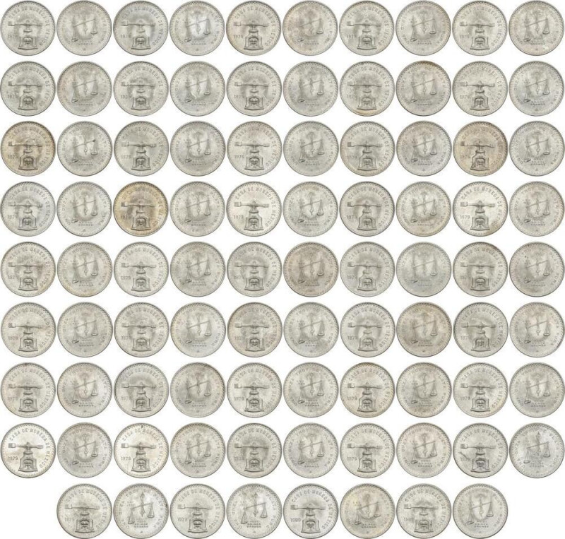 World Coins
Lote 44 monedas 1 Onza. 1979 y 1980 (2). Peso total aproximado 1479...
