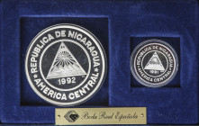 World Coins
Lote 2 monedas 10 y 250 Córdobas. 1991, 92. 20,07 y 154,85 grs. AR. Visita Reyes de España, V Centenario y Juegos Olímpicos Barcelona´ 92...