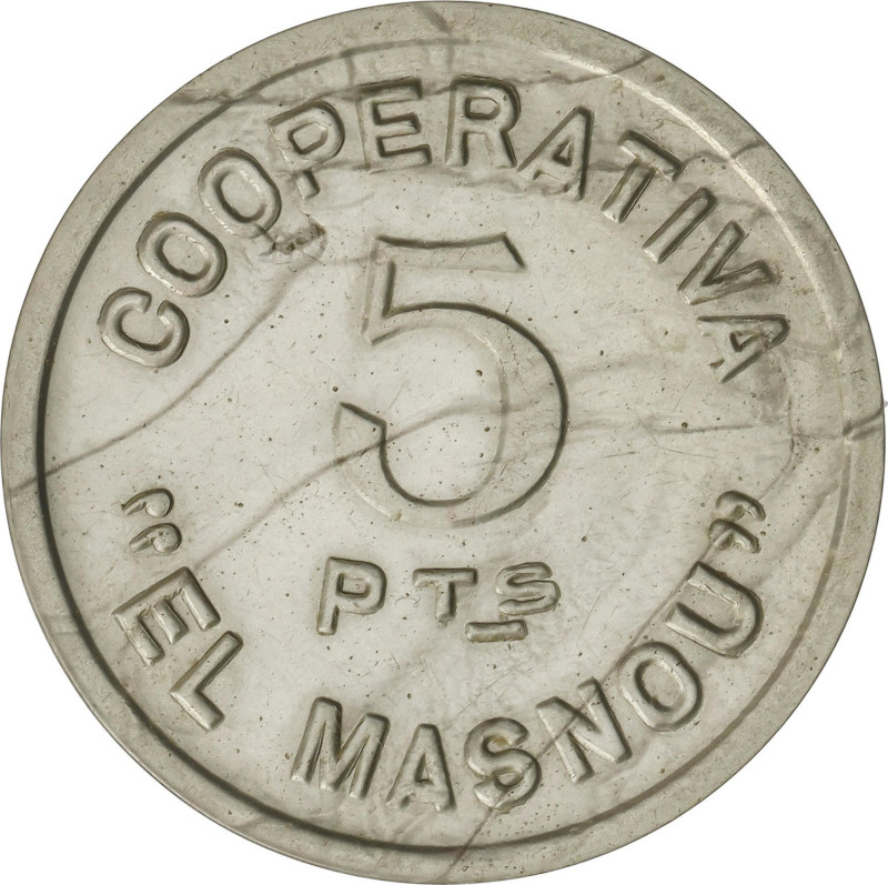 Company Stores and Propaganda
5 Pessetes. Guerra Civil. COOPERATIVA EL MASNOU. ...