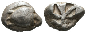 Silver( 11.80 gr 20 mm) ISLANDS OFF ATTICA. Aegina. Stater (Circa 525-480 BC).
