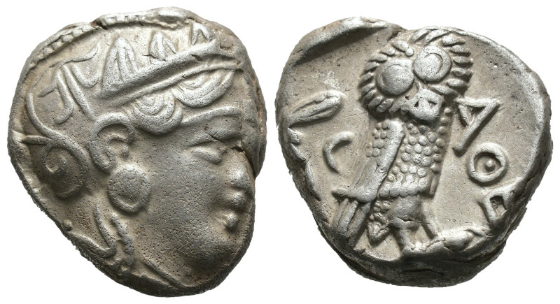 Silver (17.20 gr 22mm)ATTICA. Athens. Tetradrachm (Circa 353-294 BC).

Obv: He...