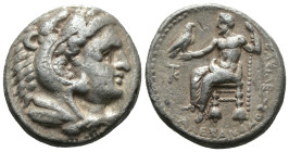 Silver 17.24 gr 26 mm

Macedonian Kingdom. Alexander III. 336-323 B.C. AR tetradrachm Kition, ca. 325-ca. 320 B.C. Head of Herakles right, wearing l...