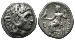 Silver 4.11 gr 18 mmKings of Macedon, Antigonos I Monophthalmos (Strategos of Asia, 320-306/5 BC, or King, 306/5-301 BC), Drachm, in the name and type...