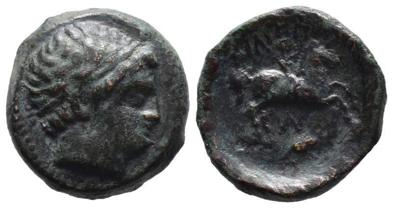 Bronze 5.90 gr 17 mm KINGS OF MACEDON. Philip II (359- 336 BC). Ae Unit. Uncerta...