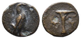 Bronze 0.87 gr 10 mm Aiolis. Kyme