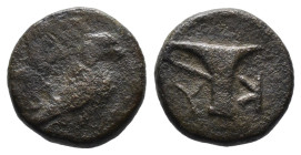 Bronze 1.23 gr 11 mm Aiolis. Kyme