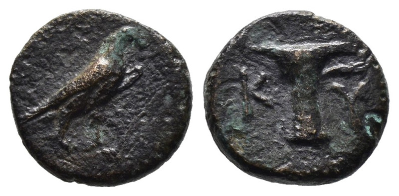 Bronze 1.21 gr 11 mm Aiolis. Kyme