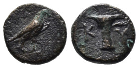 Bronze 1.21 gr 11 mm Aiolis. Kyme