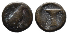 Bronze 2.84 gr 16 mm Aiolis. Kyme