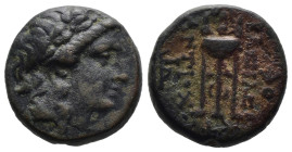 Bronze 4.91 gr 16 mm SELEUKID KINGS OF SYRIA. Antiochos II Theos, 261-246 BC.