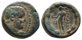 Bronze 5.75 gr 17 mm Lydia, Sardes. 133-100 B.C. Menoitos, magistrate.
