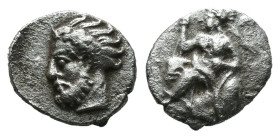 Silver 0.43 gr 9 mm CILICIA. Uncertain. 4th Century BC. Obol