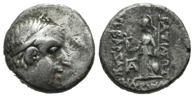 Silver 4.16 gr 16 mm Kings of Kappadokia, Ariobarzanes I AR Drachm.