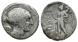 Silver 2.81 gr 18 mm L. Valerius Flaccus. Denarius; L. Valerius Flaccus; 108-107 BC, Denarius,