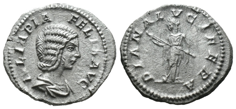 Silver 3.12 gr 18 mm Julia Domna, Augusta, 193-217. Denarius Rome, 196-211.