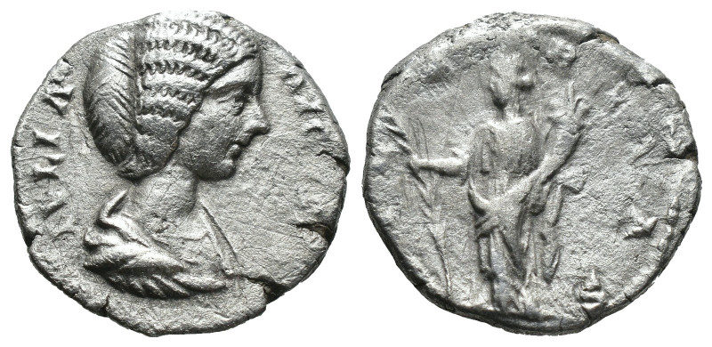 Silver 3.13 gr 18 mm Julia Domna, Augusta, 193-217. Denarius Rome, 196-211.