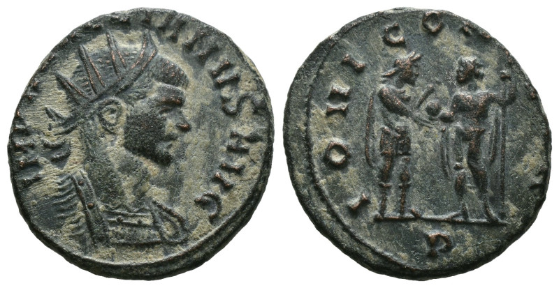 Bronze 3.77 gr 20 mm Aurelian AD 270-275. 
Follis Æ