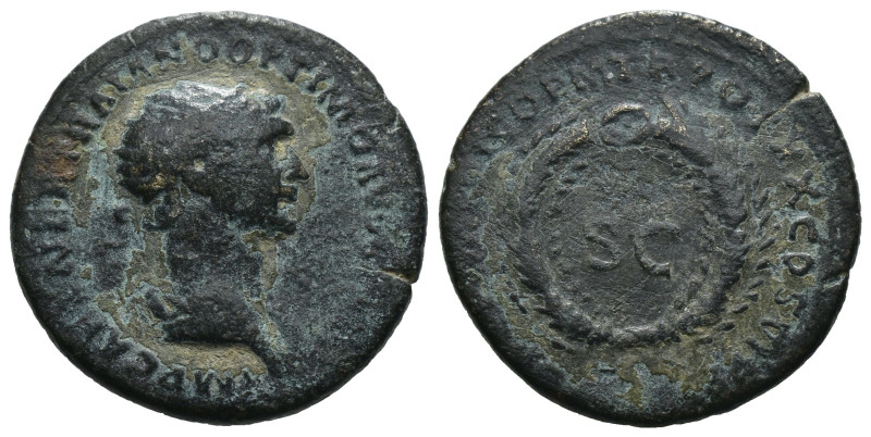 Bronze 6.28 gr 24 mm Trajan, 98-117. Dupondius , Rome, for use in Syria, 116. IM...