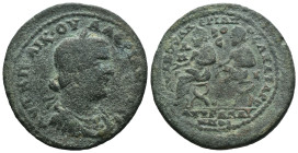 Bronze 10.44 gr 30 mm CILICIA. Anazarbus. Valerian I with Gallienus (253-260). Ae Hexassarion. Dated CY 272 (253/4).