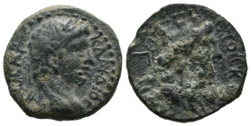 Bronze 5.10 gr 20 mm CILICIA OR NORTHERN SYRIA. Uncertain Caesarea. Claudius, 41-54. regnal year Γ = 3 = 42-43. KΛAYΔIOC KAICAP Laureate head of Claud...