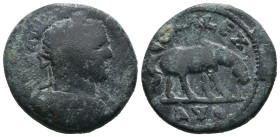 Bronze 8.84 gr 25 mm TROAS, Alexandreia AE23 Caracalla (211-217)
Obv: ANTONINVS PIVS AVG - laureate draped, cuirased bust right
Rev: COL ALEX AVG - ho...