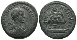 Bronze 12.30 gr 27 mm Cappadocia. Caesarea. Caracalla AD 211-217.