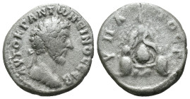 Silver 6.08 gr 21 mm CAPPADOCIA, Caesaraea-Eusebia. Marcus Aurelius, 161-180. Didrachm