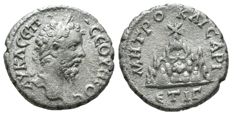 Silver 3.13 gr 17 mm Septimius Severus (193-211). Cappadocia, Caesarea-Eusebia. ...