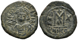 Bronze 11.35 gr 27 mm Byzantine coin

Maurice Tiberius, 582-602. Follis, Nicomedia,