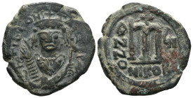 Bronze 13.16 gr 29 mm Byzantine coin

Maurice Tiberius, 582-602. Follis, Nicomedia,