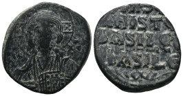 Bronze 9.53 gr 27 mm Byzantine coin3

BYZANTINE EMPIRE. Temp. Constantine VIII-Basil II. Circa 1020-1028. Æ follis