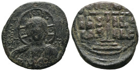 Bronze 8.01 gr 28 mm

ANONYMOUS FOLLIS.Romanus III.(1028-1034).Constantinople.Ae.