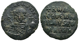 Bronze 7.62 gr 26 mm Byzantine coin

CONSTANTINE VII PORPHYROGENITUS with ROMANUS I (913-959). Constantinople.Follis