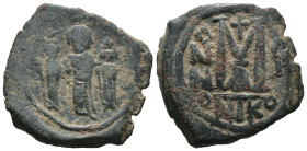 Bronze 11.00 gr 27 mm Byzantine coin

Heraclius, with Martina and Heraclius Constantine AD 610-641. Nikomedia