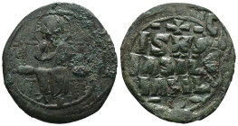 Bronze 8.49 gr 31 mm Byzantine coin

ANONİM FOLLIS.Romanus III.(1028-1034).Constantinople.Ae.