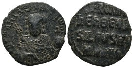 Bronze 4.14 gr 24 mm Byzantine coin

Constantinus VII., 913-959 und Romanus I
Æ-Follis, 931/944, Constantinopolis