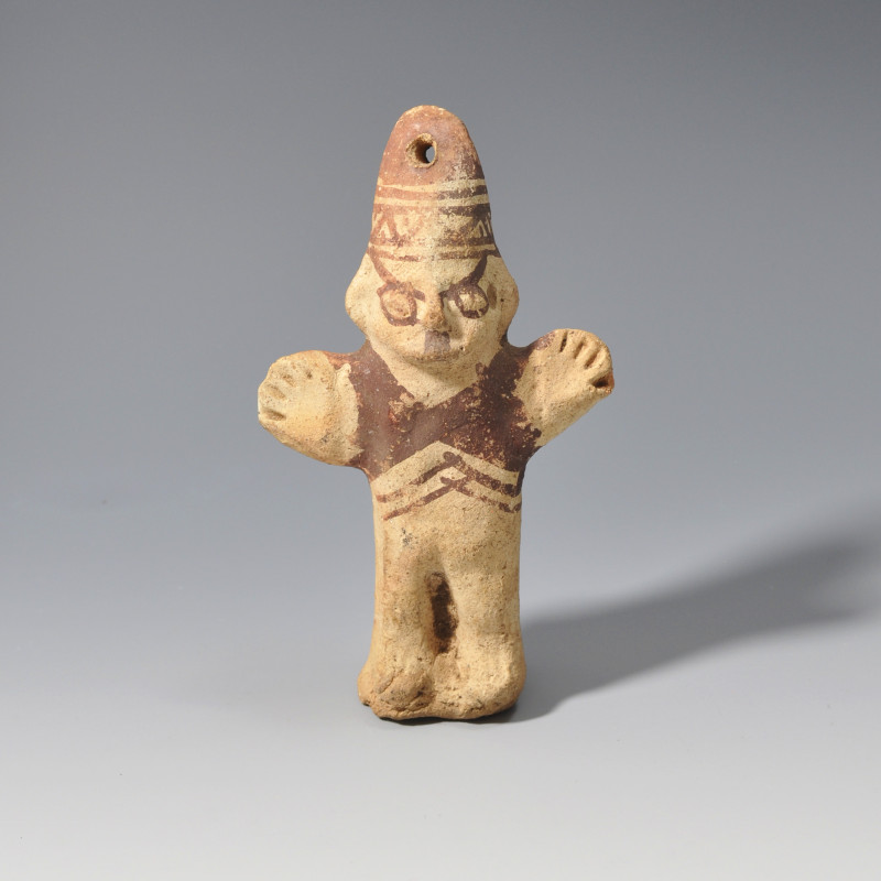 ARQUEOLOGÍA. PREHISPÁNICO. Cultura Chancay. Figura Cuchimilco (1000-1400 d.C.). ...