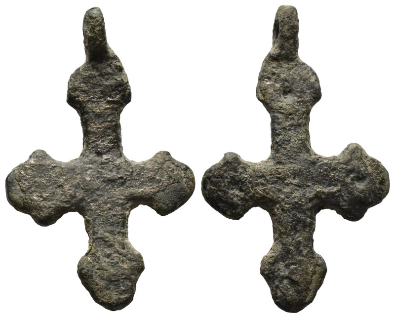 Weight 4.46 gr - Diameter 36 mm BYZANTINE EMPIRE.Cross.(8th-10th century).Ae. SO...