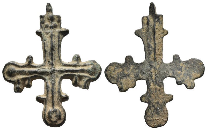 BYZANTINE EMPIRE.Cross.(8th-10th century).Ae. SOLD AS SEEN.