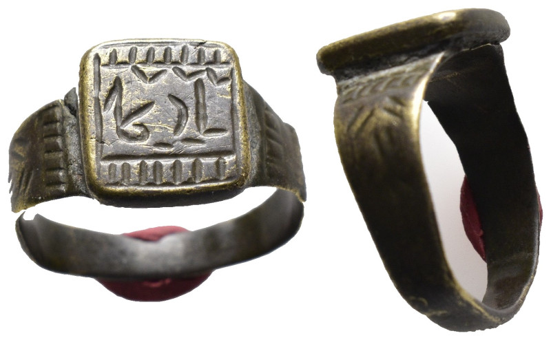 Weight 5.14 gr - Diameter 23 mm ANCIENT BRONZE RING.(3rd–4th centuries).Ae.SOLD ...