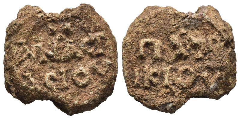 Weight 9.00 gr - Diameter 22 mm Byzantine seal.